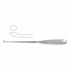 Simon Bone Curette Oval - Fig. 1 Stainless Steel, 25 cm - 9 3/4" Scoop Size 6.8 mm
